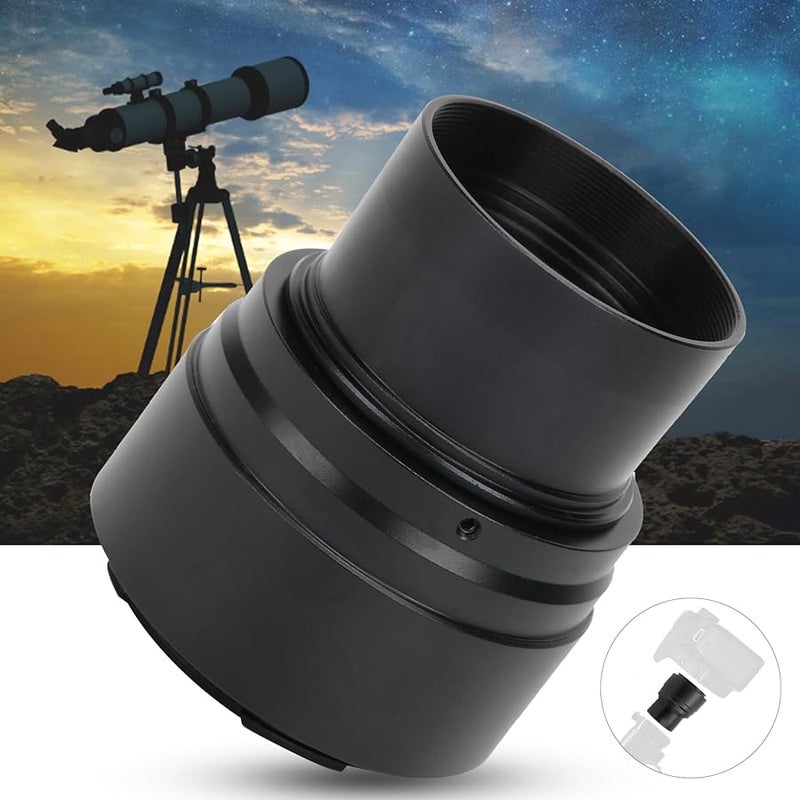 Universal 2 Inch Telescope Camera Adapter Kit Durable Aluminum Alloy Mount Converter Black - Image 4